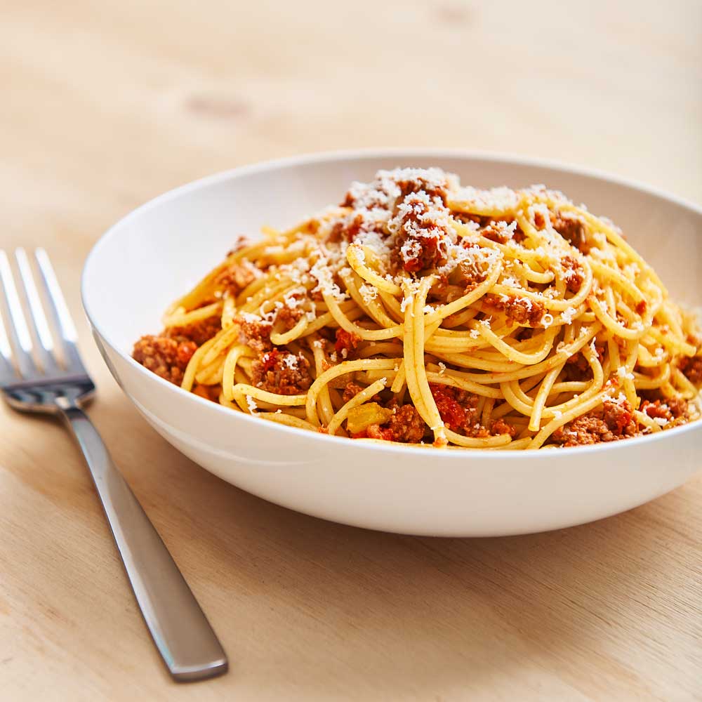 Quick Spaghetti Bolognese with Vetta Rural Aid Spaghetti